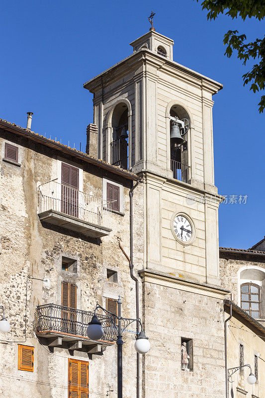 旧广场的贝尔塔，Abruzzi Italy Scanno